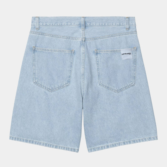 bermuda jorts Untold.® Tsukiji baggy clear denim