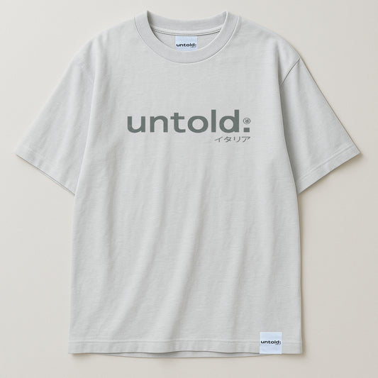 maglietta oversize Untold.® Jōtō tee light grey unisex