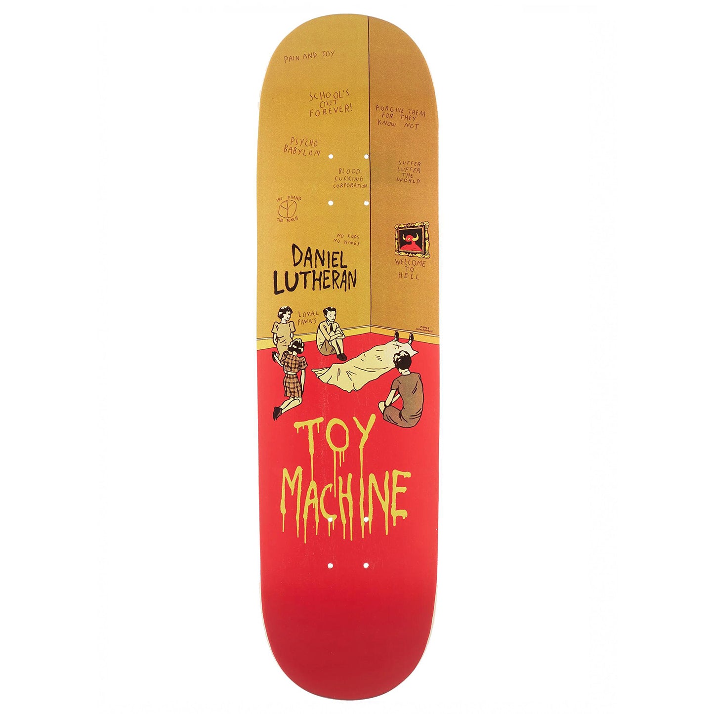 tavola skate Toy machine Pro Lutheran Psycho Babylon 8.5 con GRIP OMAGGIO