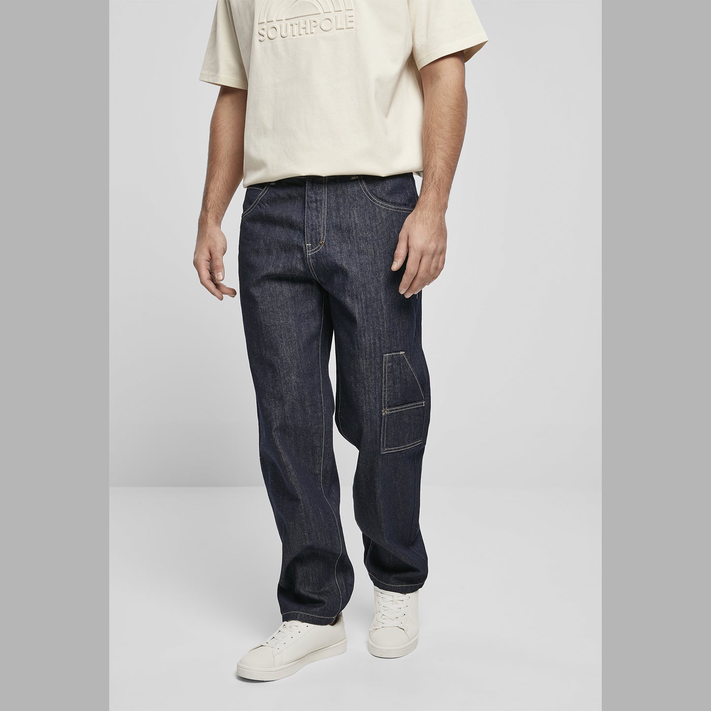 jeans baggy SOUTHPOLE Script Denim raw indigo