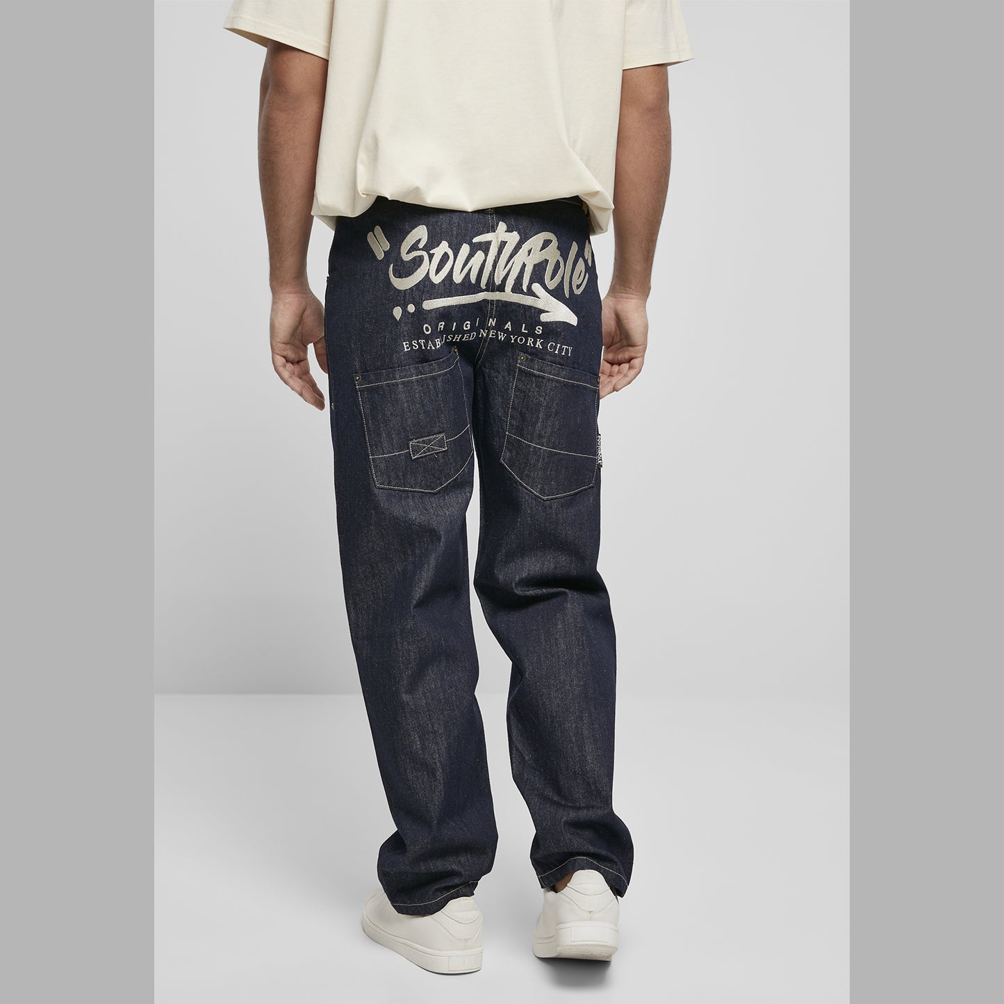 jeans baggy SOUTHPOLE Script Denim raw indigo